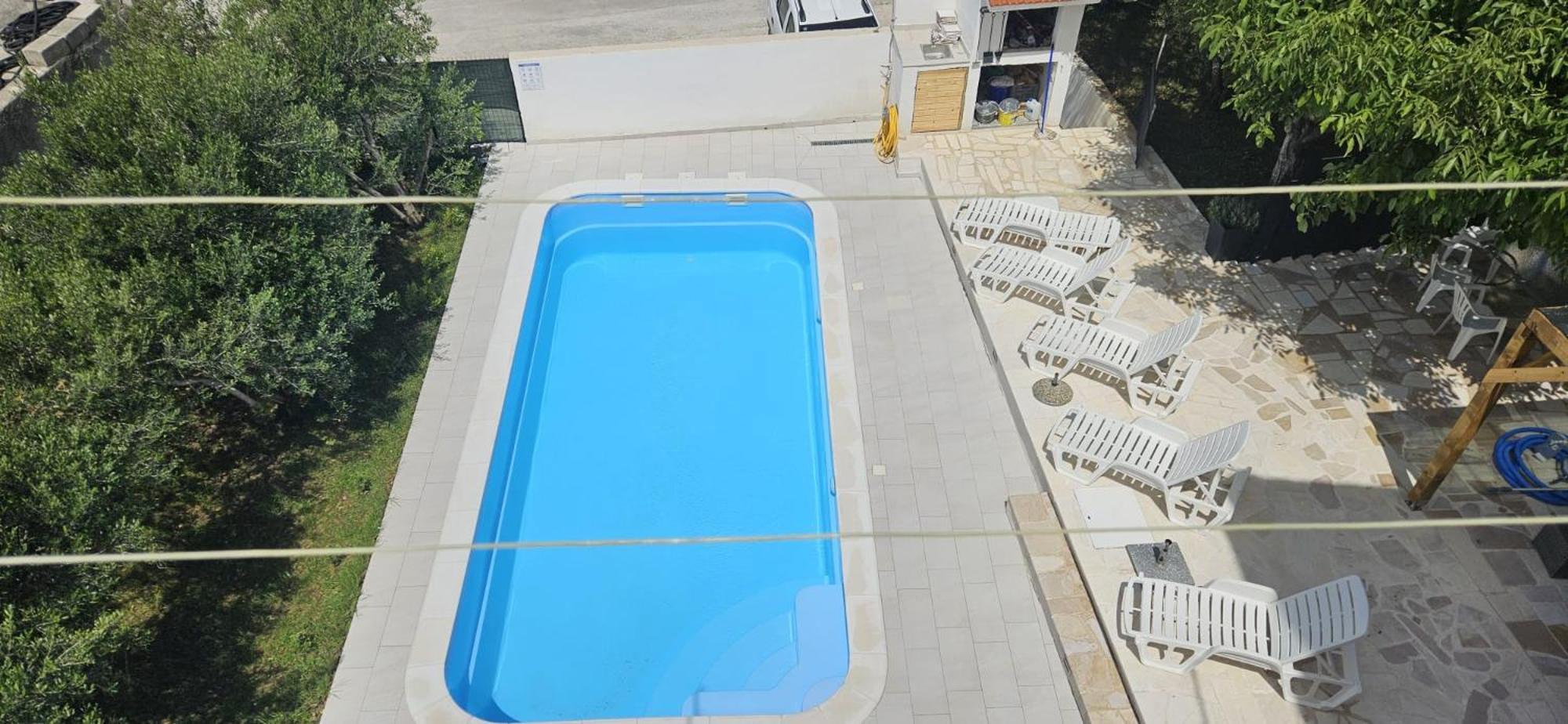 Apartman Mia With Pool1 สปลิท ภายนอก รูปภาพ
